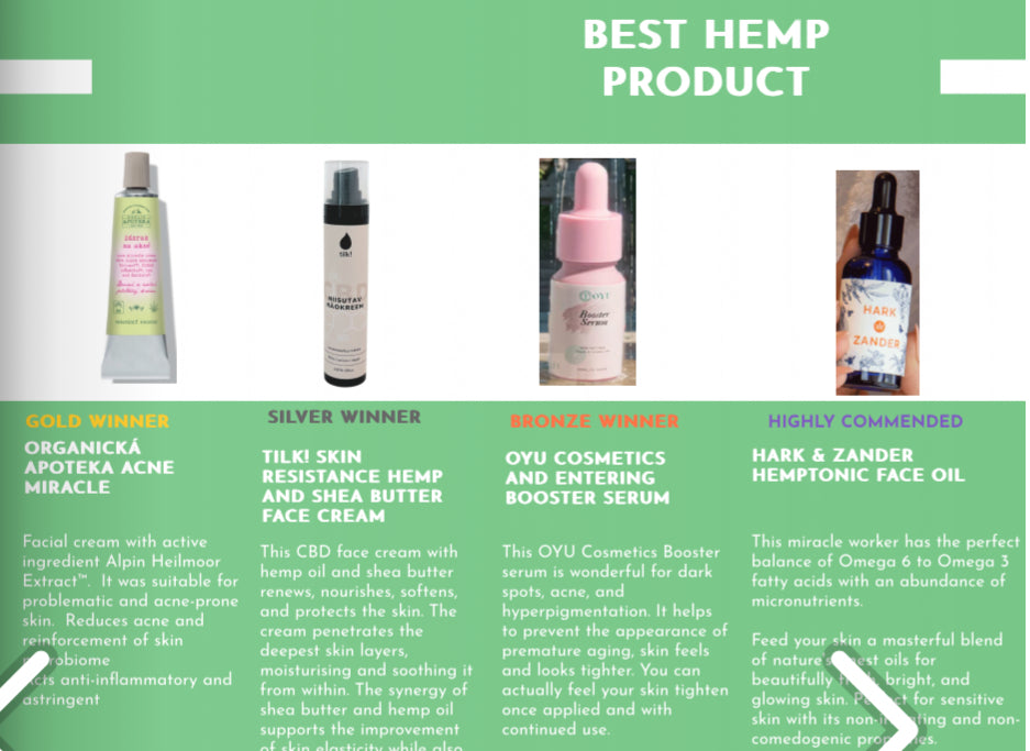 Celebrating a Milestone: Oyu Cosmetics Wins Best Hemp Product at the Global Green Beauty Awards 2024